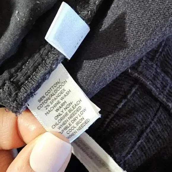 LOFT Women's Black Corduroy Pants 29/8 - Picture 6 of 10